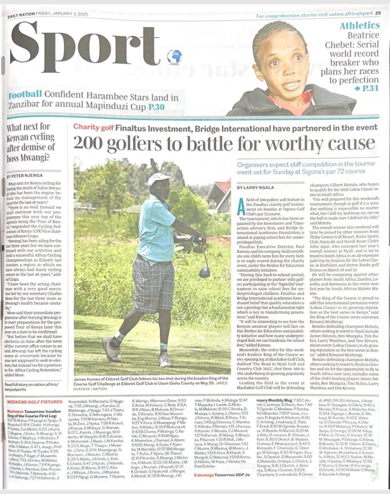 200 Golfers to battle for worthy cause
